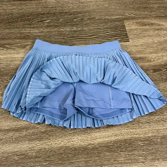 Lululemon Varsity High Rise Pleated Tennis Skirt Oasis Blue Size 8 - Picture 15 of 15